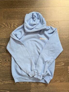 Light Blue "sisters" Hoodie James Charles